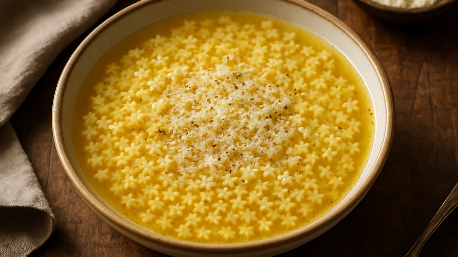 Classic Italian Pastina Soup - Tiny Star Pasta in Comforting Broth