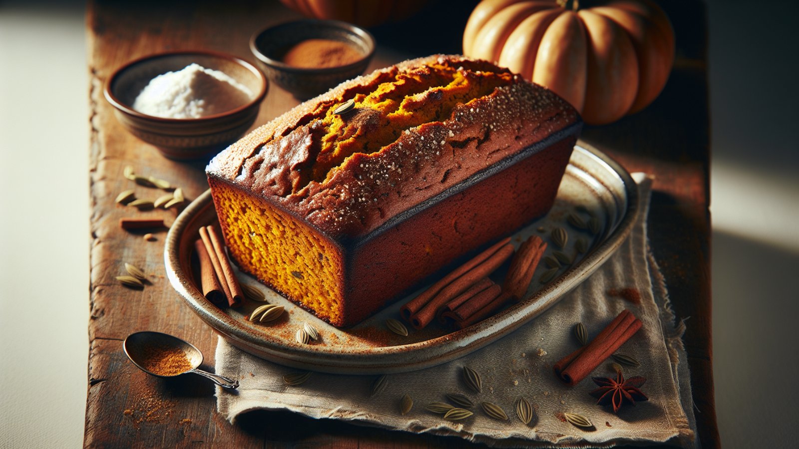 Moist Pumpkin Loaf with Warm Spices